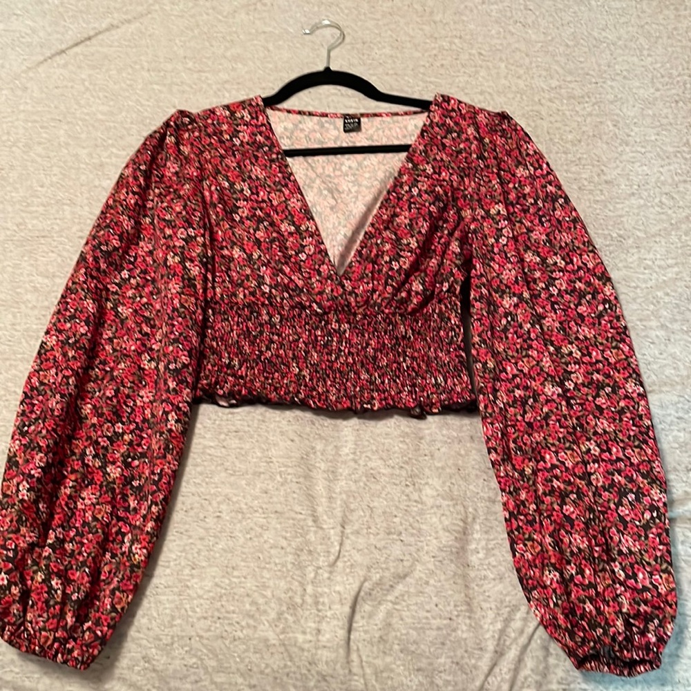 Floral Shein Crop Top